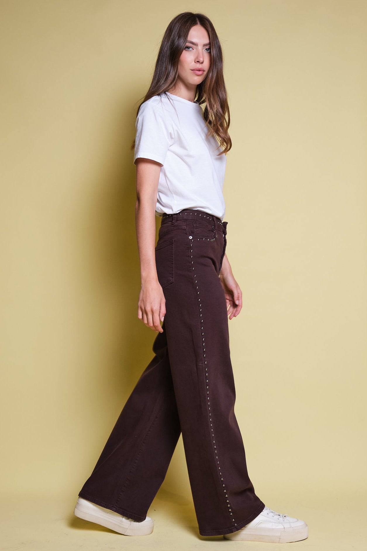 JEANS CAFES CON TACHES