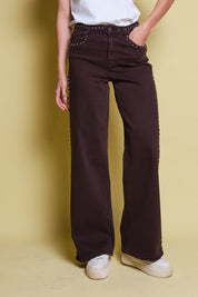 JEANS CAFES CON TACHES