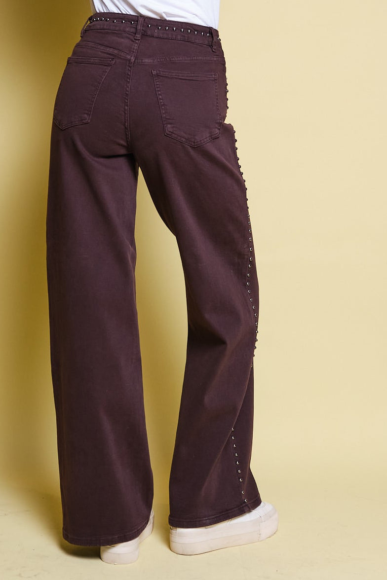 JEANS CAFES CON TACHES