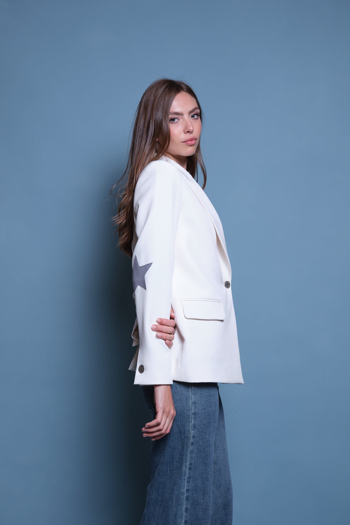 BLAZER OFF WHITE CODERA ESTRELLA