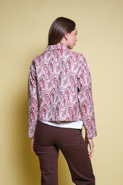 CHAQUETA PAISLEY ALL OVER VINOTINTO
