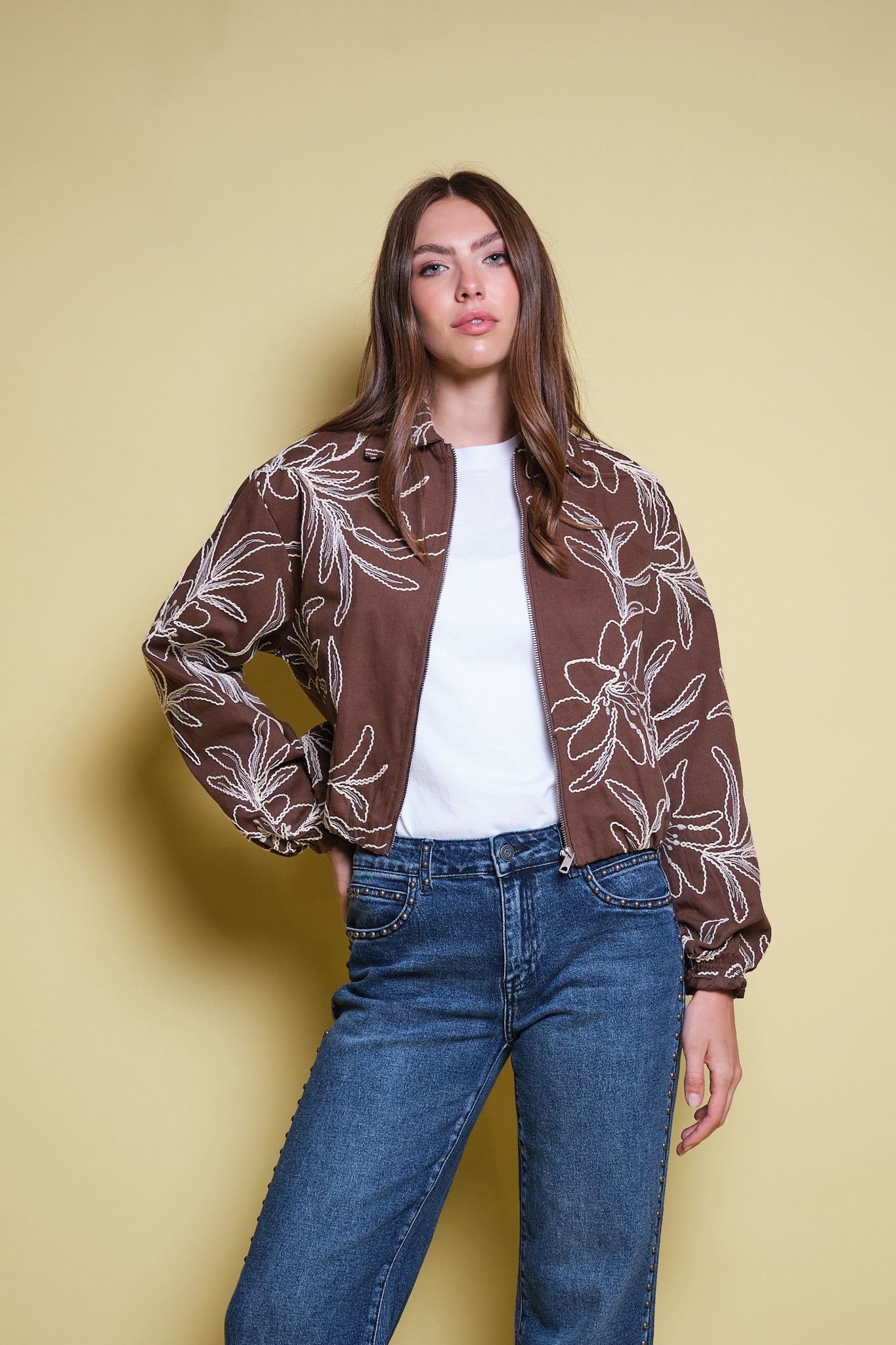CHAQUETA CAFE CINTAS
