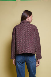 CHAQUETA ACOLCHADA FLORES CAFE