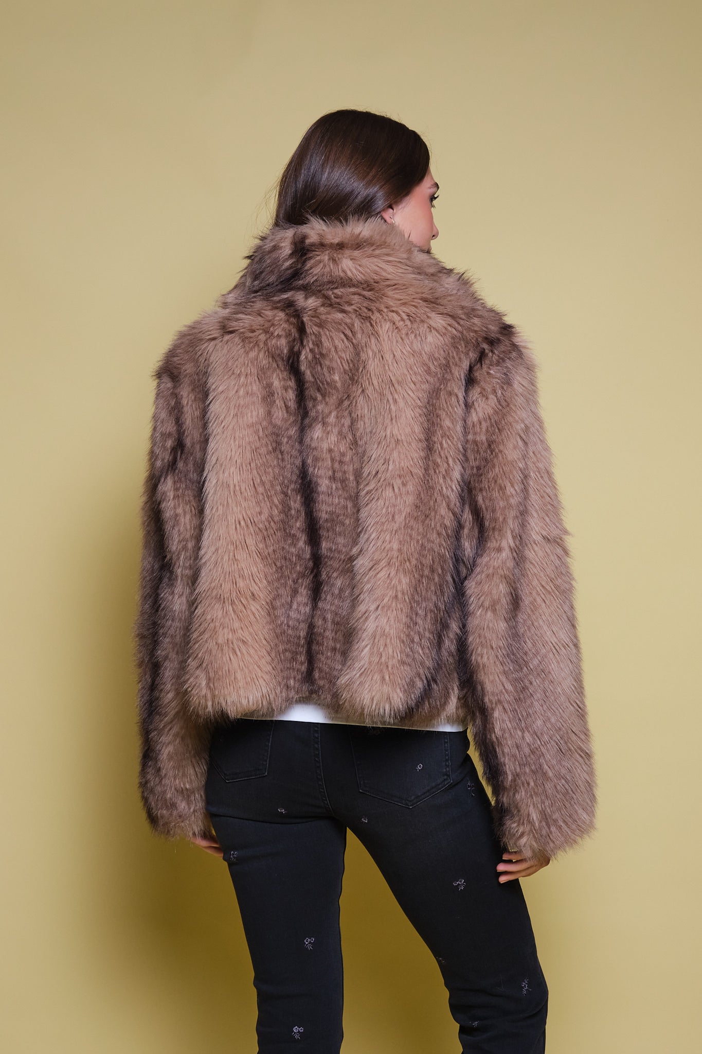 CHAQUETA FAUX FUR CUELLO FUNNEL