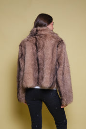 CHAQUETA FAUX FUR CUELLO FUNNEL
