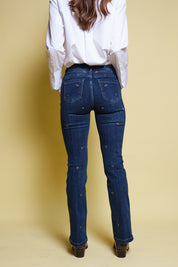 JEANS AZUL BORDADO FLORAL