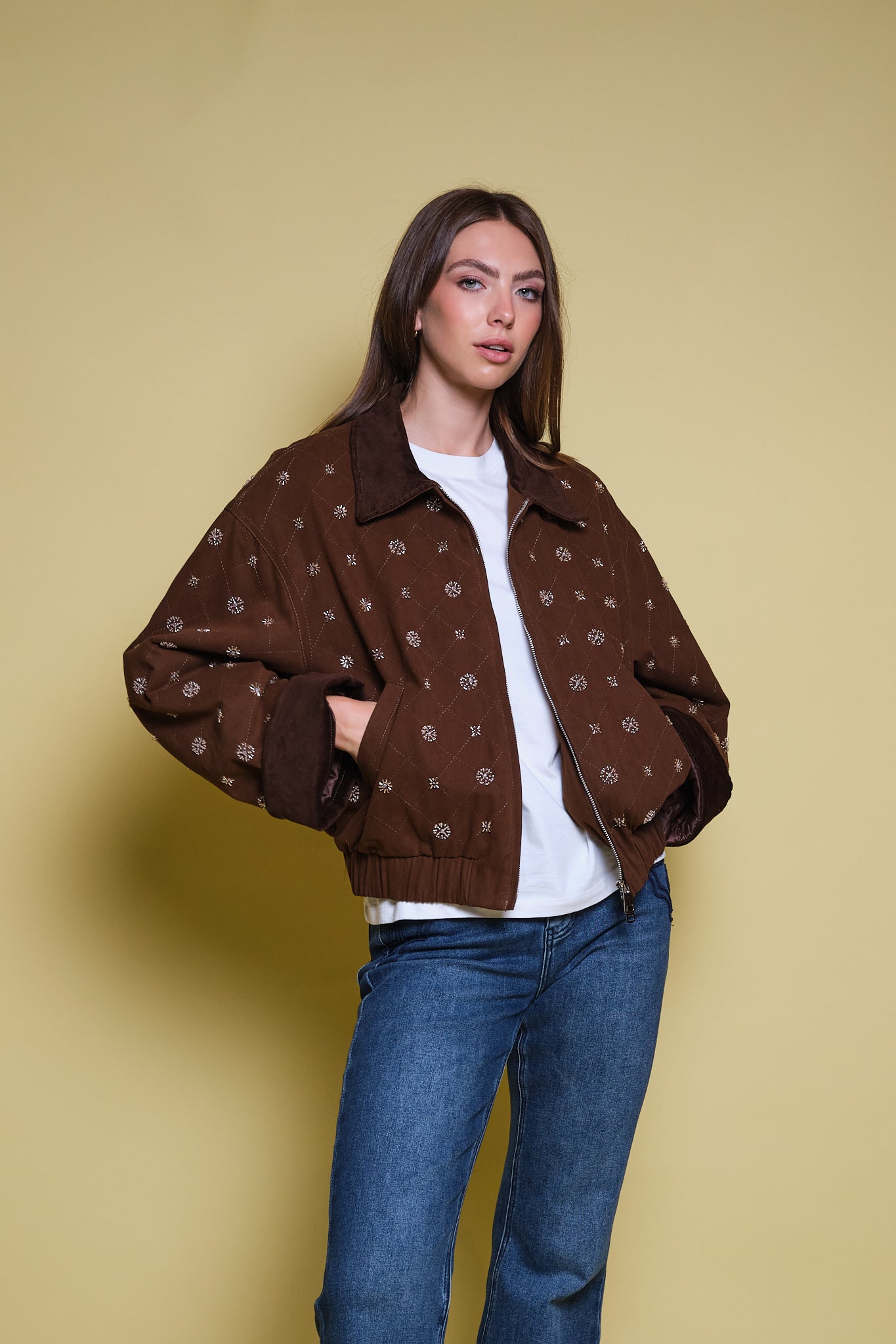 CHAQUETA BARN GAMUZA CAFE PEDRERIA