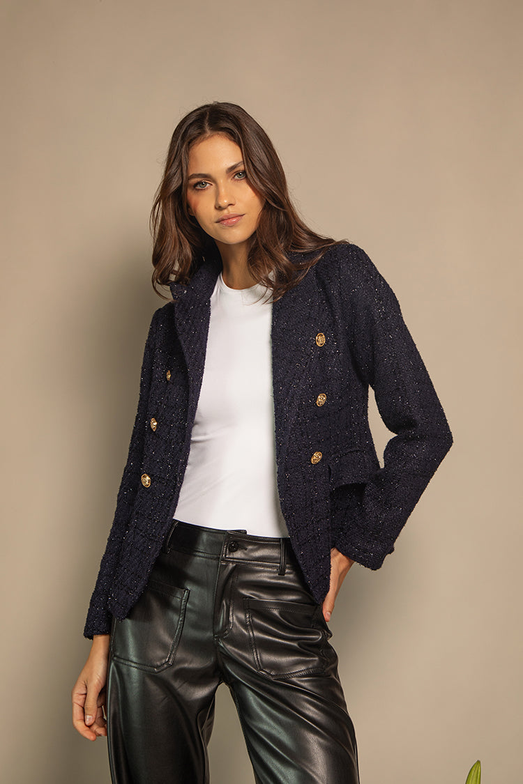 CHAQUETA TWEED LUREX