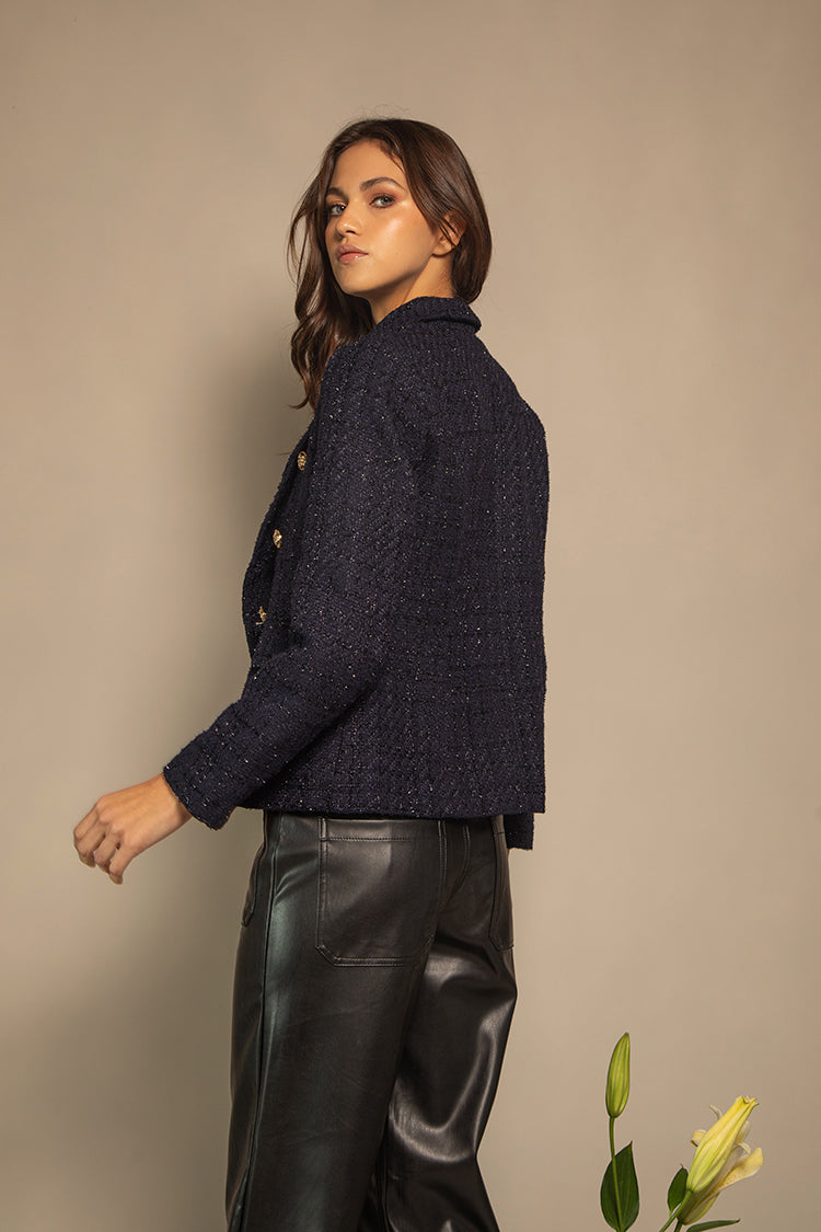 CHAQUETA TWEED LUREX