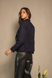 CHAQUETA TWEED LUREX