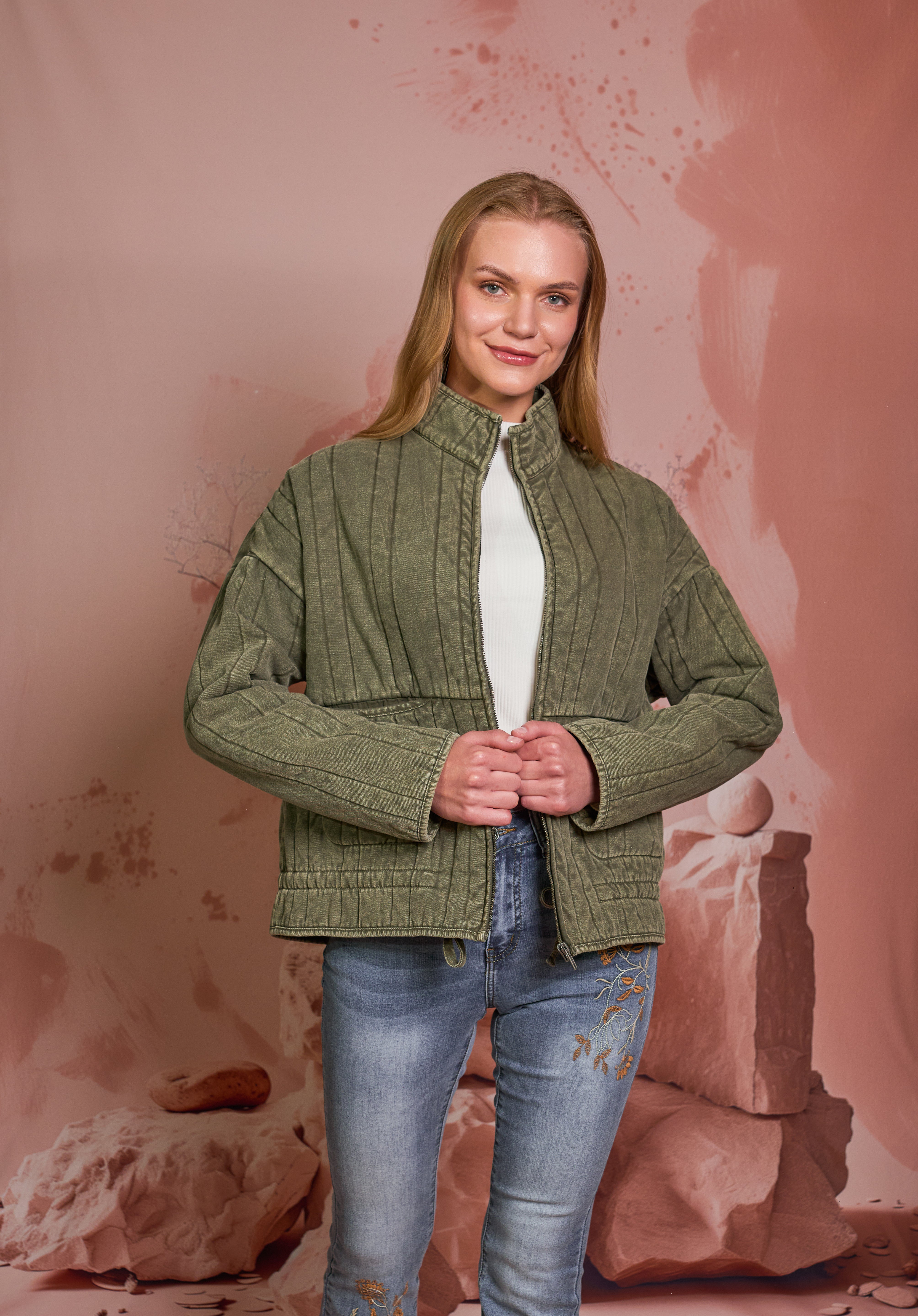CHAQUETA PUFFER VERDE