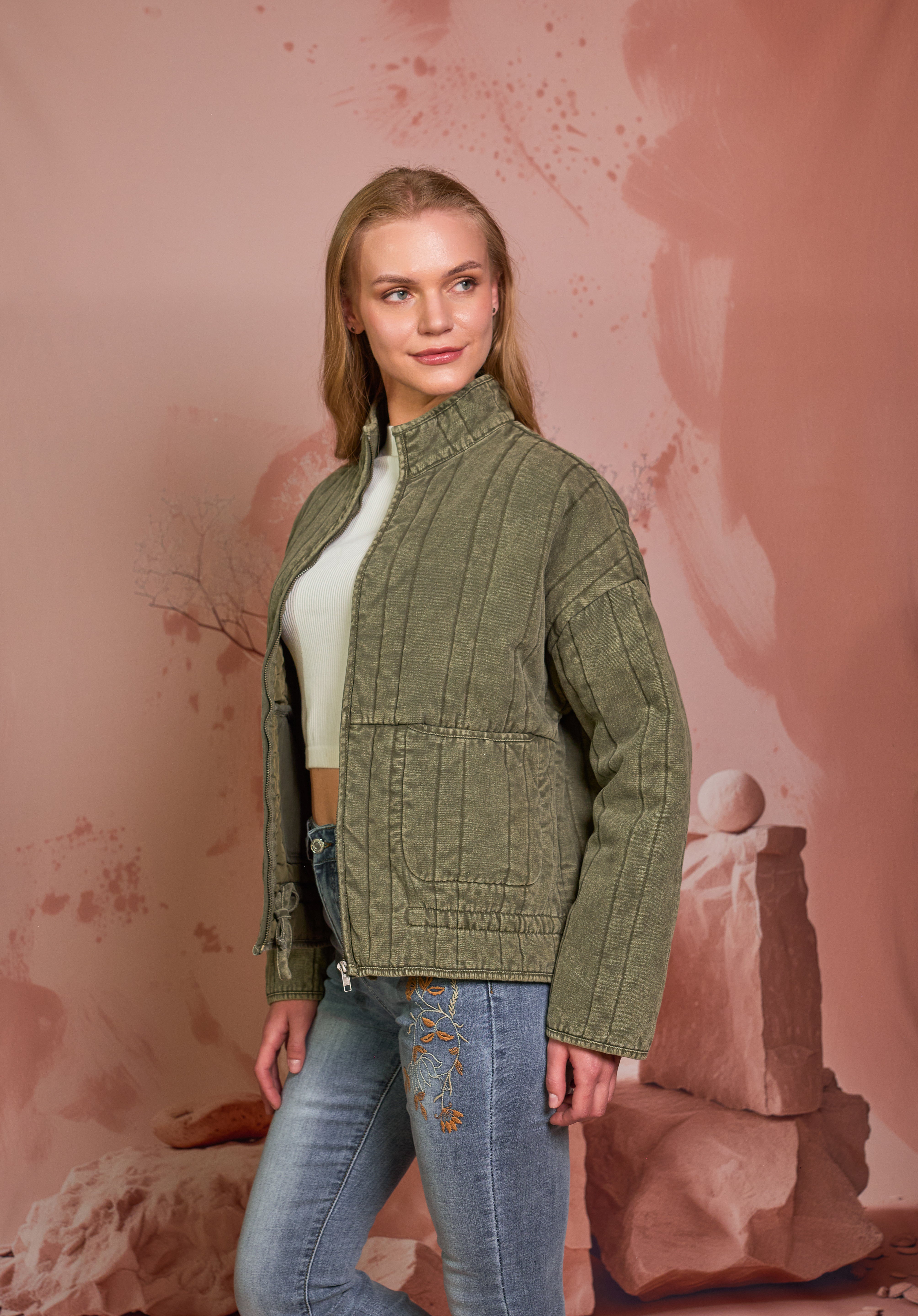 CHAQUETA PUFFER VERDE